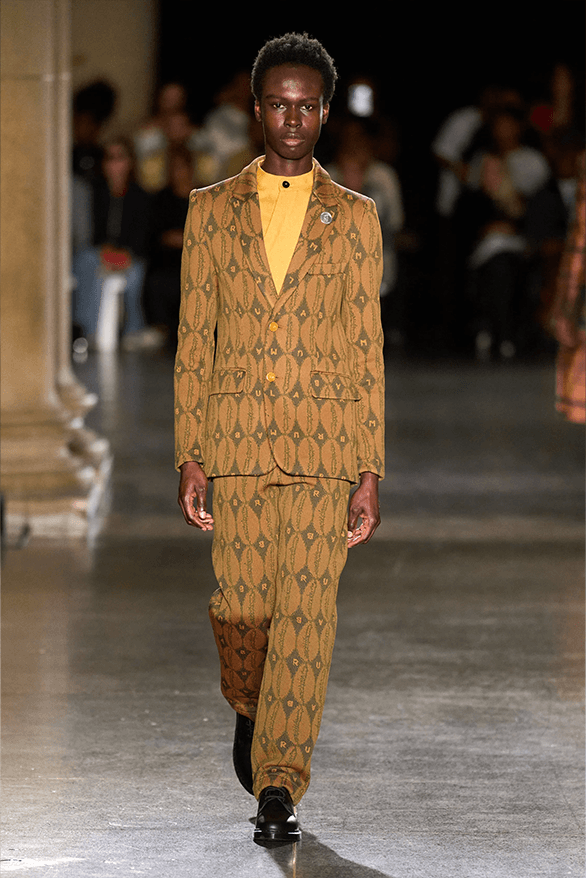 LABRUM Fall Winter 2024 London Fashion Week menswear womenswear runway show Foday Dumbuya Adidas collaboration