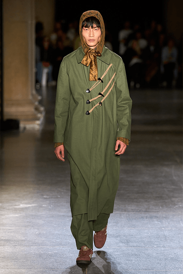 LABRUM Fall Winter 2024 London Fashion Week menswear womenswear runway show Foday Dumbuya Adidas collaboration