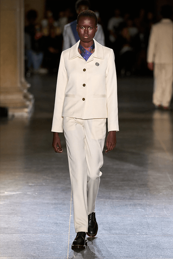 LABRUM Fall Winter 2024 London Fashion Week menswear womenswear runway show Foday Dumbuya Adidas collaboration