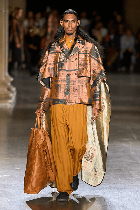 LABRUM Fall Winter 2024 London Fashion Week menswear womenswear runway show Foday Dumbuya Adidas collaboration