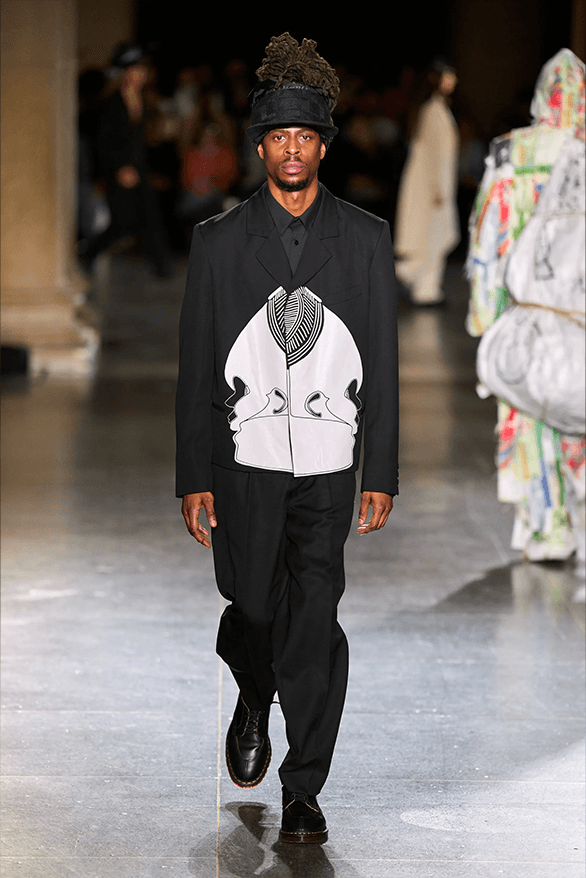 LABRUM Fall Winter 2024 London Fashion Week menswear womenswear runway show Foday Dumbuya Adidas collaboration