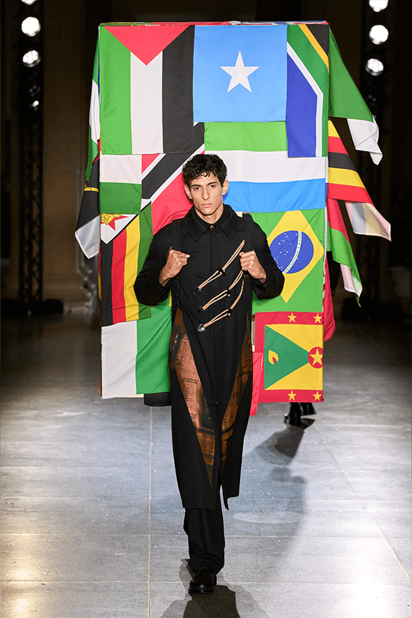 LABRUM Fall Winter 2024 London Fashion Week menswear womenswear runway show Foday Dumbuya Adidas collaboration