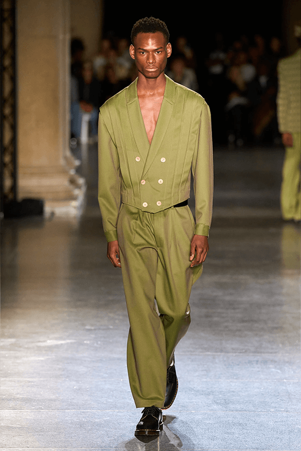 LABRUM Fall Winter 2024 London Fashion Week menswear womenswear runway show Foday Dumbuya Adidas collaboration