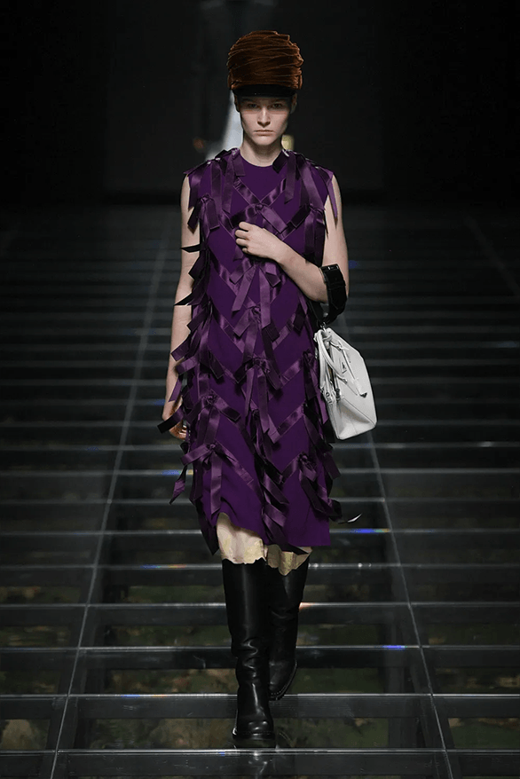 Prada Fall Winter 2024 Milan Fashion Week womenswear runway show Raf Simons Miuccia Prada