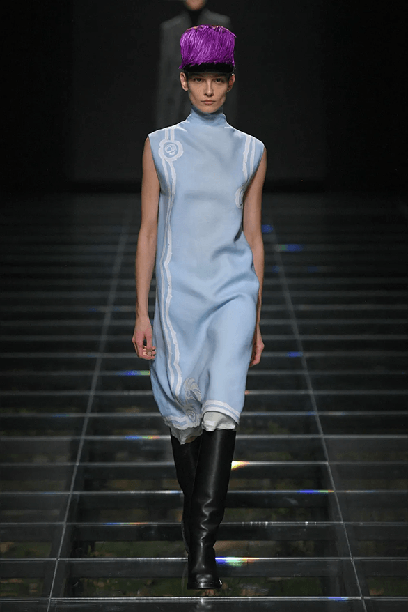 Prada Fall Winter 2024 Milan Fashion Week womenswear runway show Raf Simons Miuccia Prada