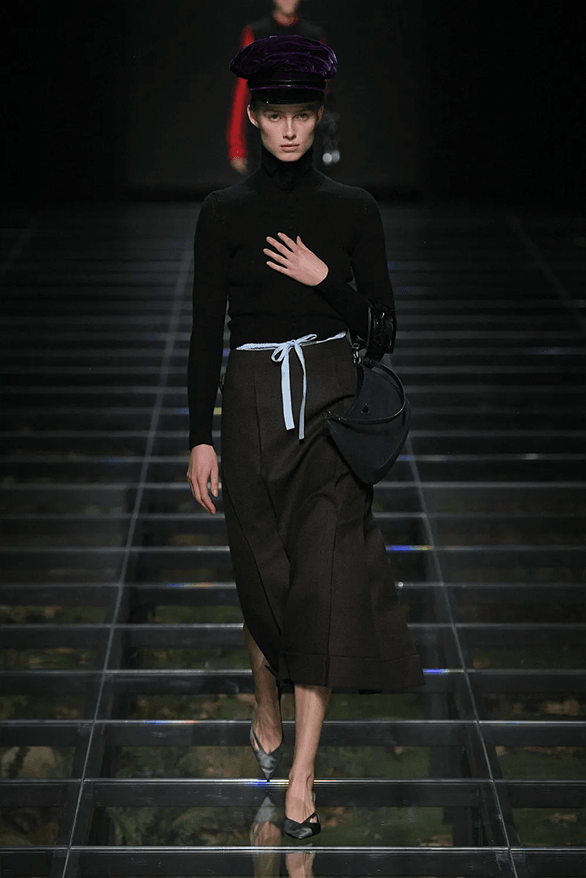 Prada Fall Winter 2024 Milan Fashion Week womenswear runway show Raf Simons Miuccia Prada