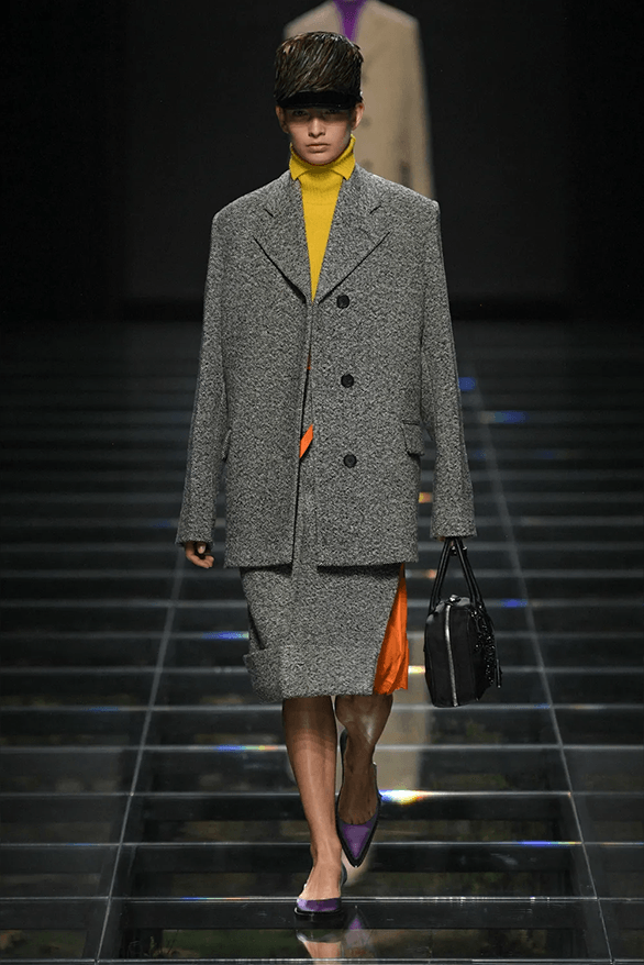 Prada Fall Winter 2024 Milan Fashion Week womenswear runway show Raf Simons Miuccia Prada