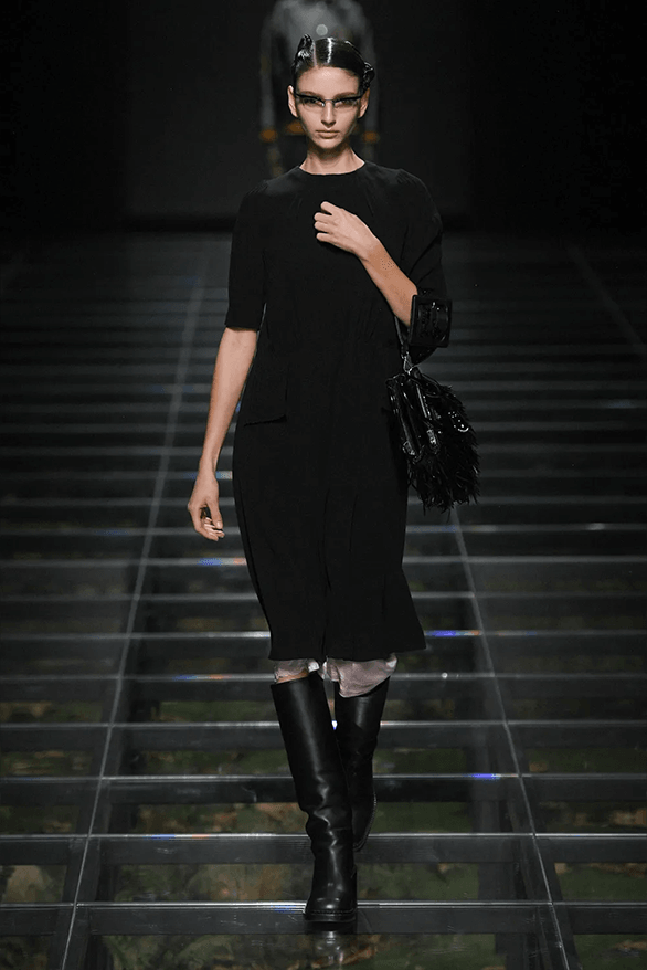 Prada Fall Winter 2024 Milan Fashion Week womenswear runway show Raf Simons Miuccia Prada