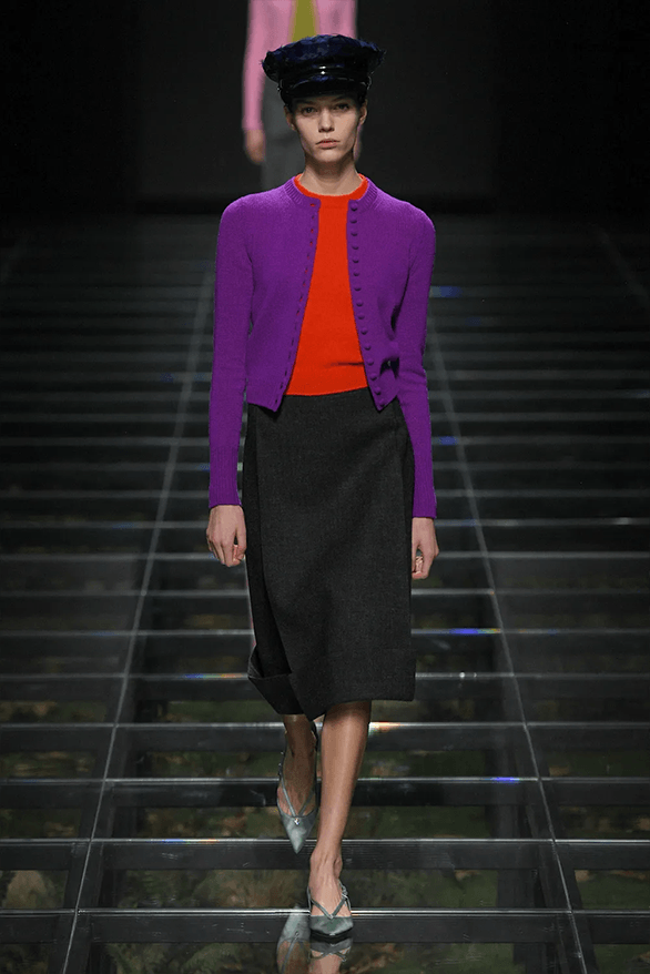 Prada Fall Winter 2024 Milan Fashion Week womenswear runway show Raf Simons Miuccia Prada