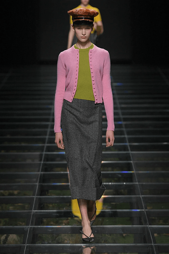 Prada Fall Winter 2024 Milan Fashion Week womenswear runway show Raf Simons Miuccia Prada