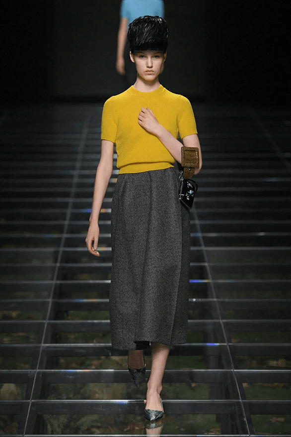 Prada Fall Winter 2024 Milan Fashion Week womenswear runway show Raf Simons Miuccia Prada