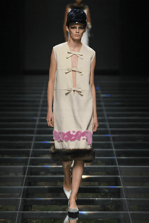 Prada Fall Winter 2024 Milan Fashion Week womenswear runway show Raf Simons Miuccia Prada