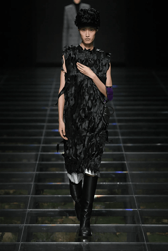 Prada Fall Winter 2024 Milan Fashion Week womenswear runway show Raf Simons Miuccia Prada