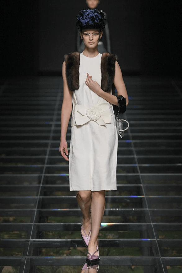 Prada Fall Winter 2024 Milan Fashion Week womenswear runway show Raf Simons Miuccia Prada