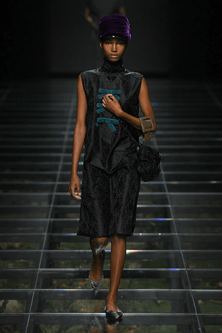 Prada Fall Winter 2024 Milan Fashion Week womenswear runway show Raf Simons Miuccia Prada