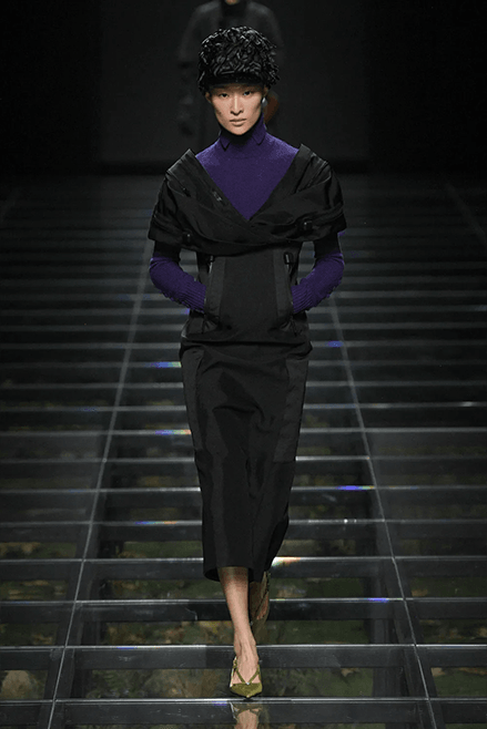 Prada Fall Winter 2024 Milan Fashion Week womenswear runway show Raf Simons Miuccia Prada