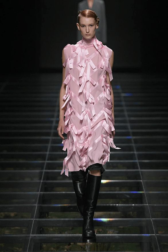 Prada Fall Winter 2024 Milan Fashion Week womenswear runway show Raf Simons Miuccia Prada