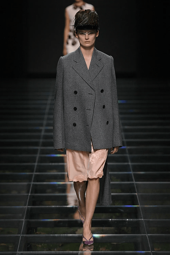 Prada Fall Winter 2024 Milan Fashion Week womenswear runway show Raf Simons Miuccia Prada