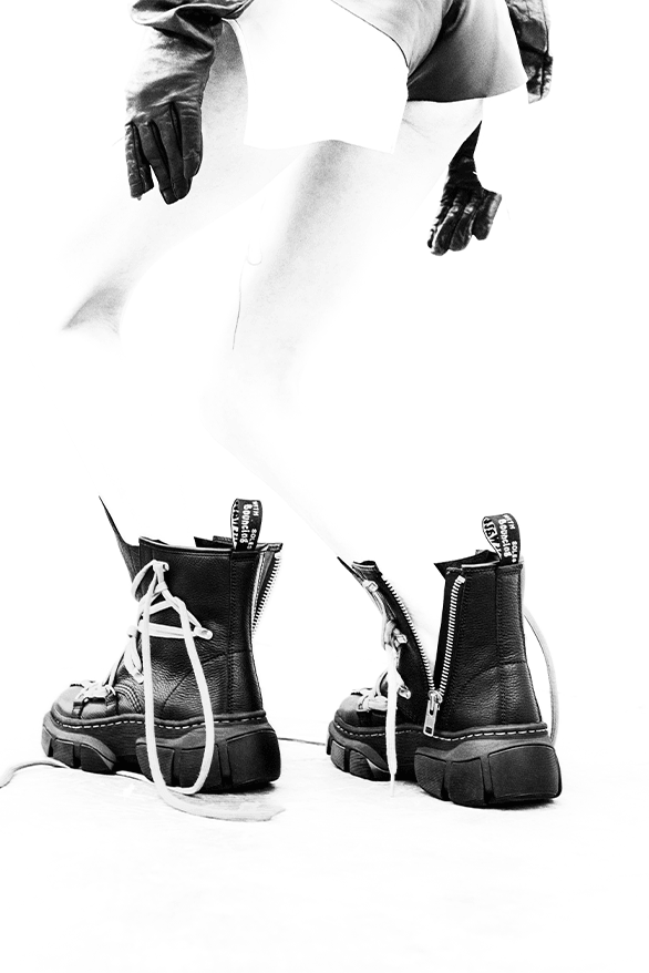 Rick Owens Dr Martens 14XX Boot Collaboration footwear designer London made in uk menswear womenswear unisex