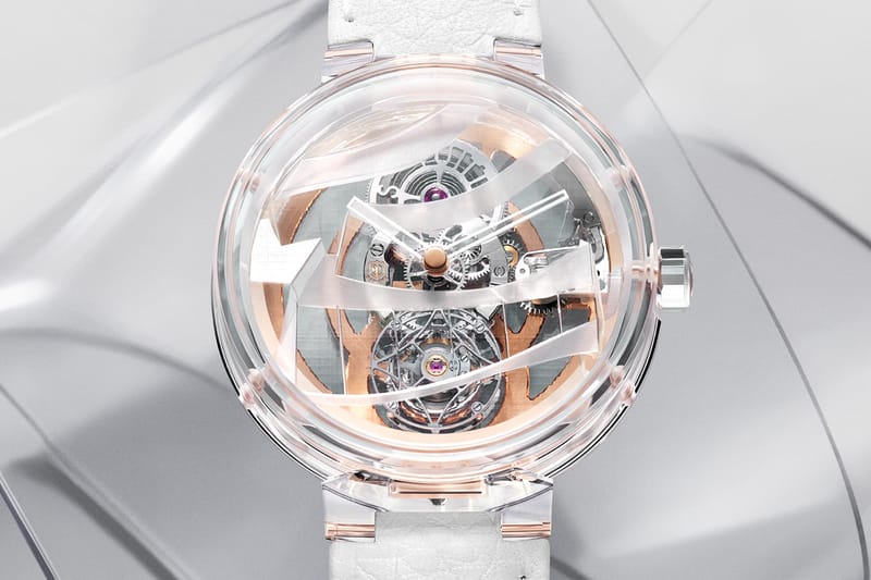 Louis Vuitton Recreates Frank Gehry’s Architectural Forms in a Translucent Tambour Timepiece