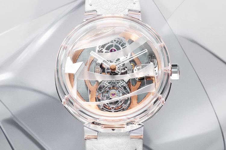 Louis Vuitton Recreates Frank Gehry’s Architectural Forms in a Translucent Tambour Timepiece