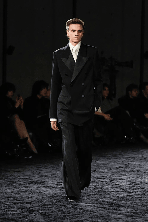 Saint Laurent Fall Winter 2024 Menswear Collection Paris fashion week runway show Anthony Vaccarello