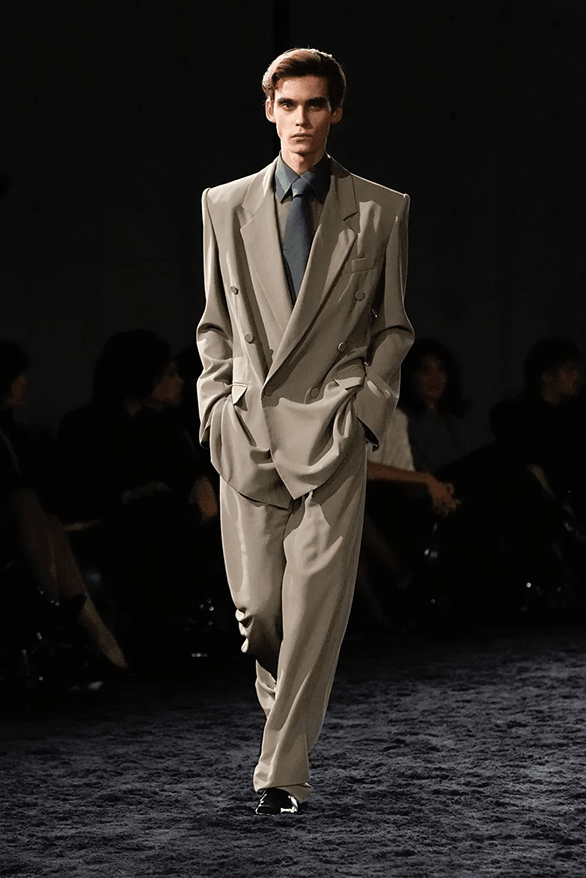 Saint Laurent Fall Winter 2024 Menswear Collection Paris fashion week runway show Anthony Vaccarello