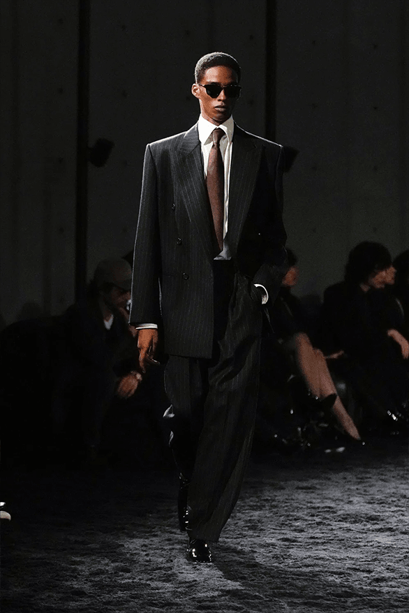 Saint Laurent Fall Winter 2024 Menswear Collection Paris fashion week runway show Anthony Vaccarello