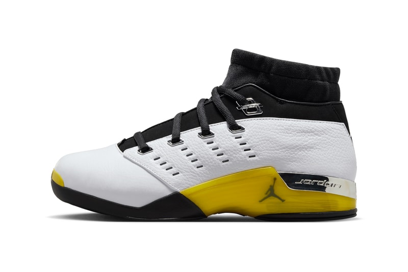 Air Jordan 17 Low "Lightning" Expected To Return in 2024 FJ0395-100 White/Lightning-Black-Chrome michael jordan brand retro all-star colorway washington Wizards