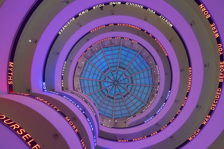 Jenny Holzer's Pertinent Messages Relight the Guggenheim's Rotunda