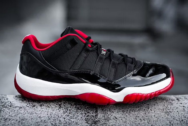 air michael jordan brand 11 low bred black white red 2025 official release date info photos price store list buying guide fv5104 006