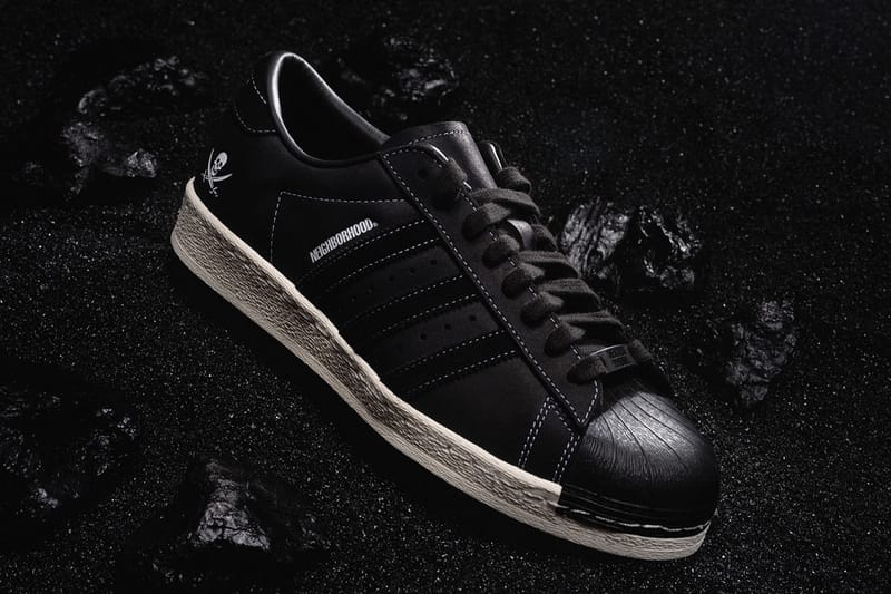 Official Images of the NEIGHBORHOOD x adidas Superstar "Ink Black"