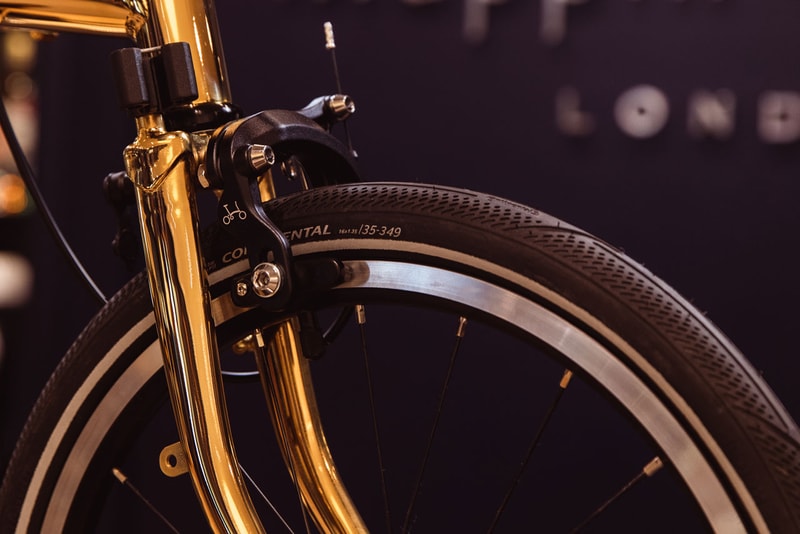 Brompton and Mappin & Webb Create the World's First Gold-Plated Folding Bike