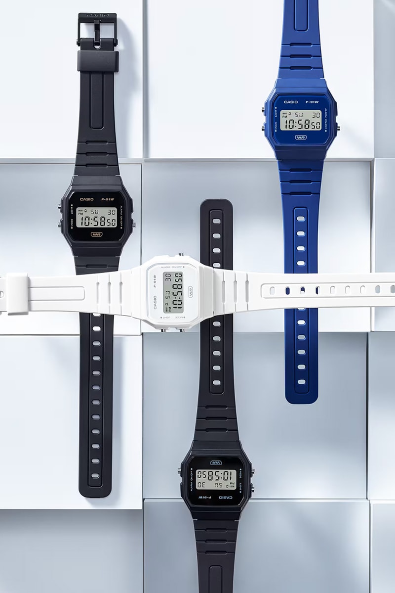 Casio Washes Its F-91 and MQ-24 Models in Monochromatic Tones Watches