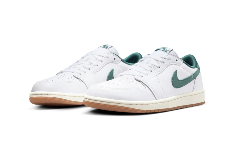 air michael jordan brand 1 low og oxidized green white gum sneakers official release date info photos price store list buying guide CZ0775-133 