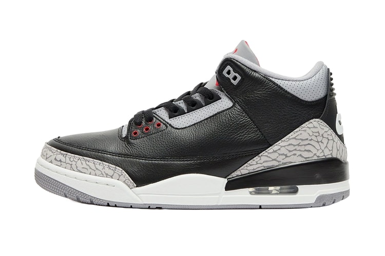 Detailed Look at This Year's Air Jordan 3 "Black Cement"