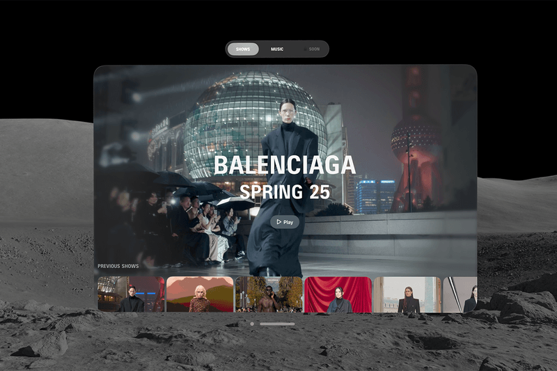 Balenciaga Apple Vision Pro App Release Information details date runway show denma