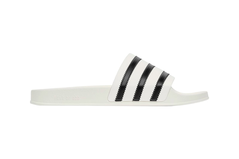 adidas Fear of God Athletics 1 Black Toe Jerry Lorenzo Adilette Slides Los Angeles info store list buying guide photos price