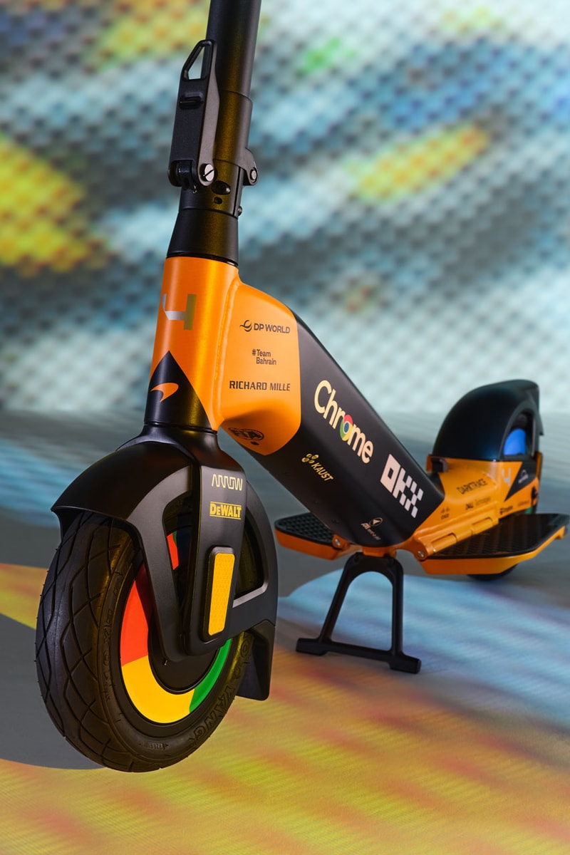 Pure McLaren Reconnect for Fourth Collaboration E-Scooter Automotive Scooter Riding Driving Racing Shopping