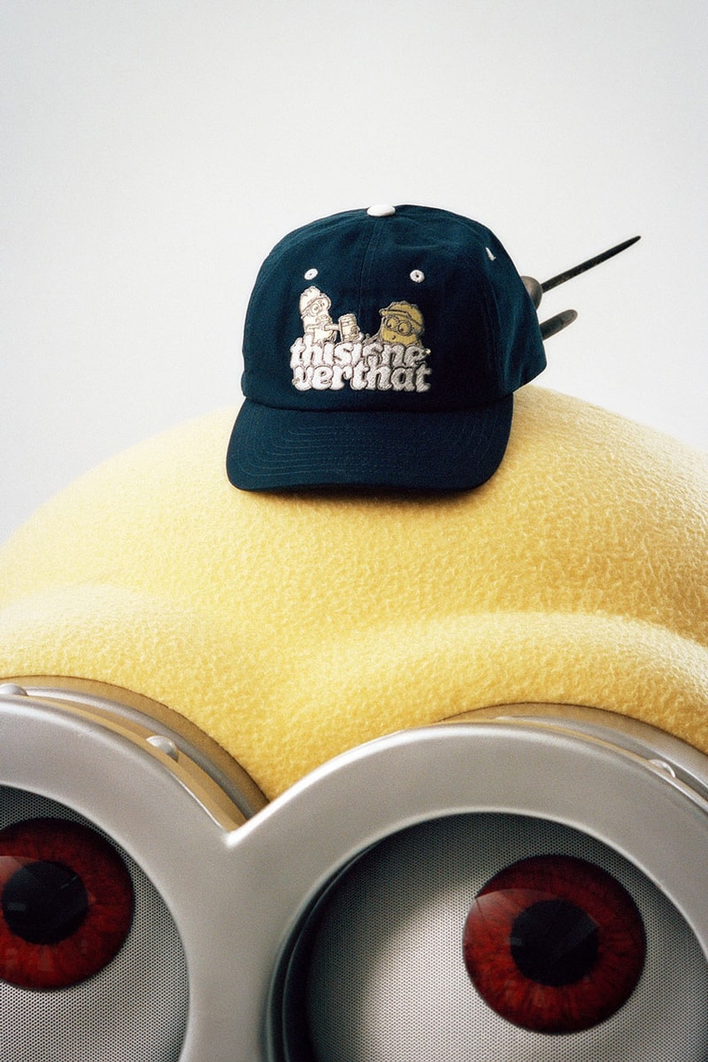 thisisneverthat Brings On 'The Minions' for New Capsule despicable me 1 2 3 4 gru rise collaboration collab link release drop price jacket hat accessories kevin bob stuart movie pharrell link 