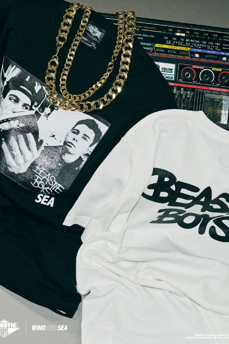 WIND AND SEA x Beastie Boys Capsule collab release info check yourself song album grand royal label album spotify apple music group band japan Adam "Ad-Rock" Horovitz Adam "MCA" Yauch Michael "Mike D" Diamond