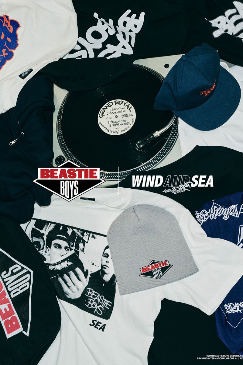 WIND AND SEA x Beastie Boys Capsule collab release info check yourself song album grand royal label album spotify apple music group band japan Adam "Ad-Rock" Horovitz Adam "MCA" Yauch Michael "Mike D" Diamond