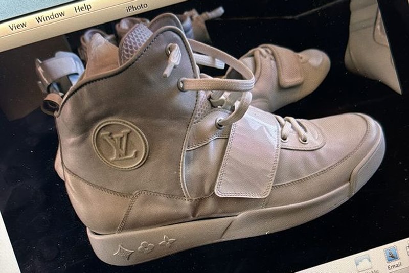 Ye Louis Vuitton Sample Sneaker Info nike air yeezy 1 don c