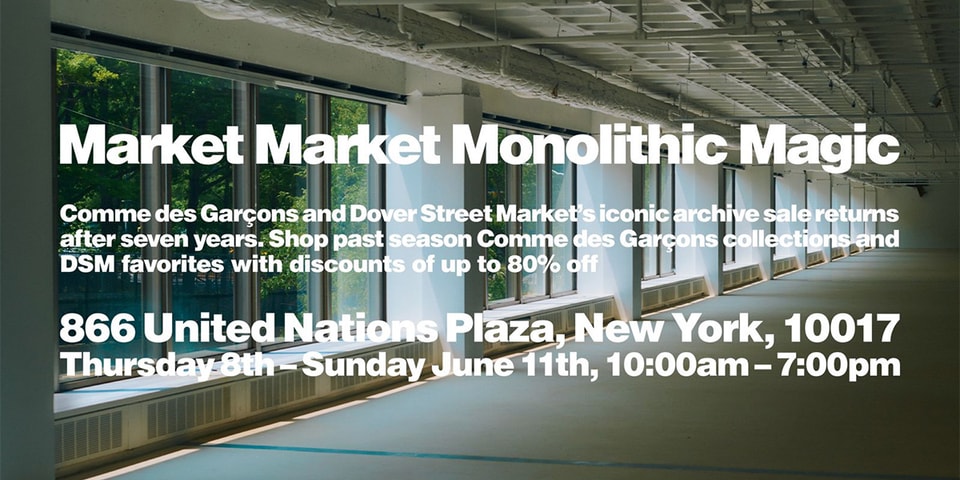 Dover Street Market Market Monolithic Magic Returns to New York City