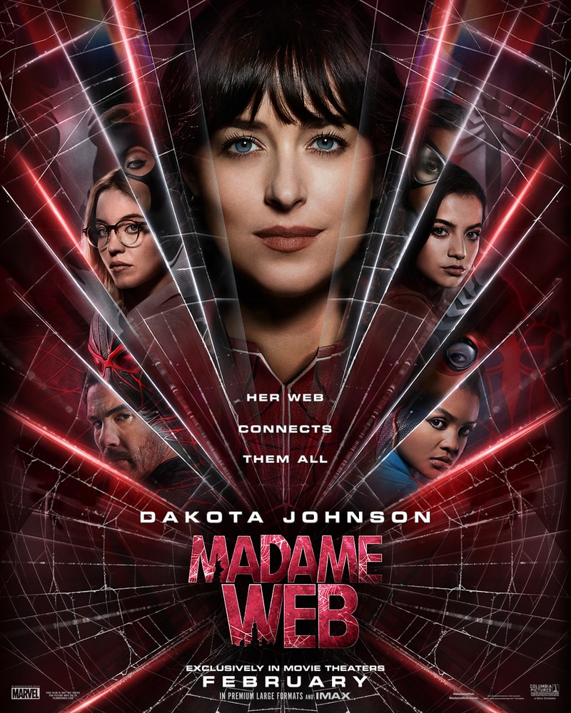 Dakota Johnson、Sydney Sweeney 主演《蜘蛛夫人 Madame Web》最新電影海報正式出爐 | Hypebeast