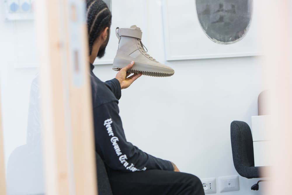 fear of god military sneaker green