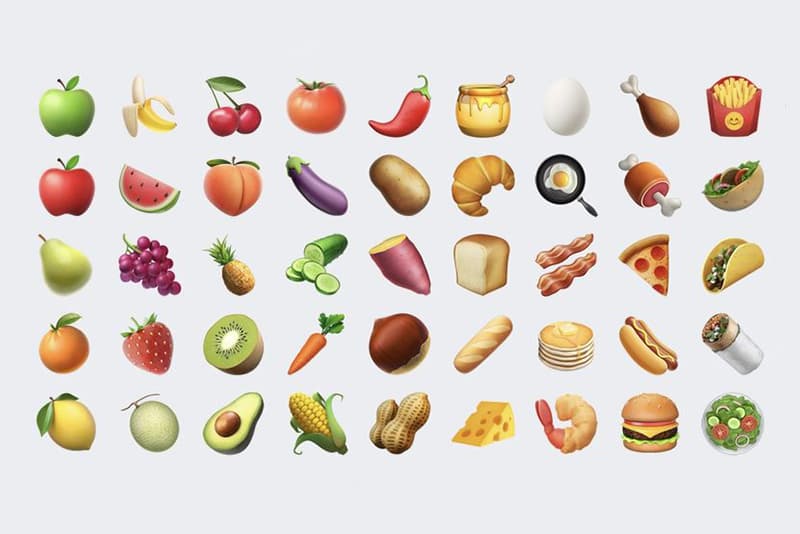 New Food Emojis With Apple  s Latest iPhone Update HYPEBEAST