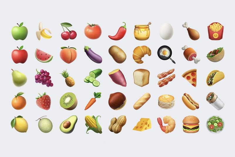 New Food Emojis With Apple  s Latest iPhone Update HYPEBEAST New Food Emojis With Apple  s Latest iPhone Update HYPEBEAST
