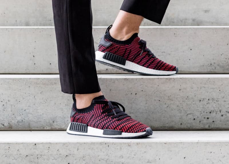 On-Feet Look adidas NMD R1 STLT Core Black/Red | HYPEBEAST