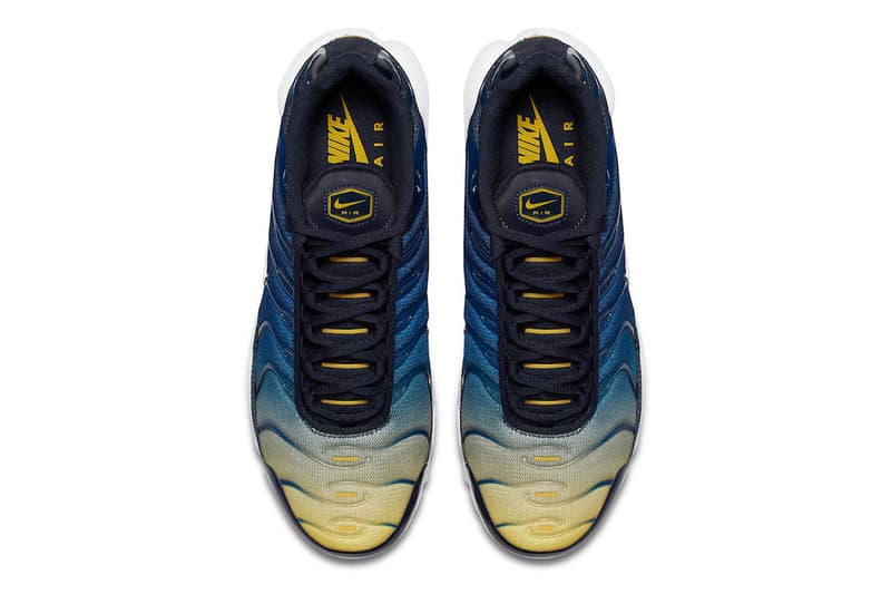 air max plus blue and yellow